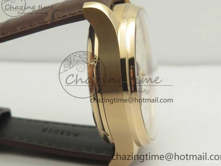 MIROTIME 0113 Portuguese Tourbillon IW5463 RG ZF Best Edition White Dial on Brown Leather Strap Stylish 7174